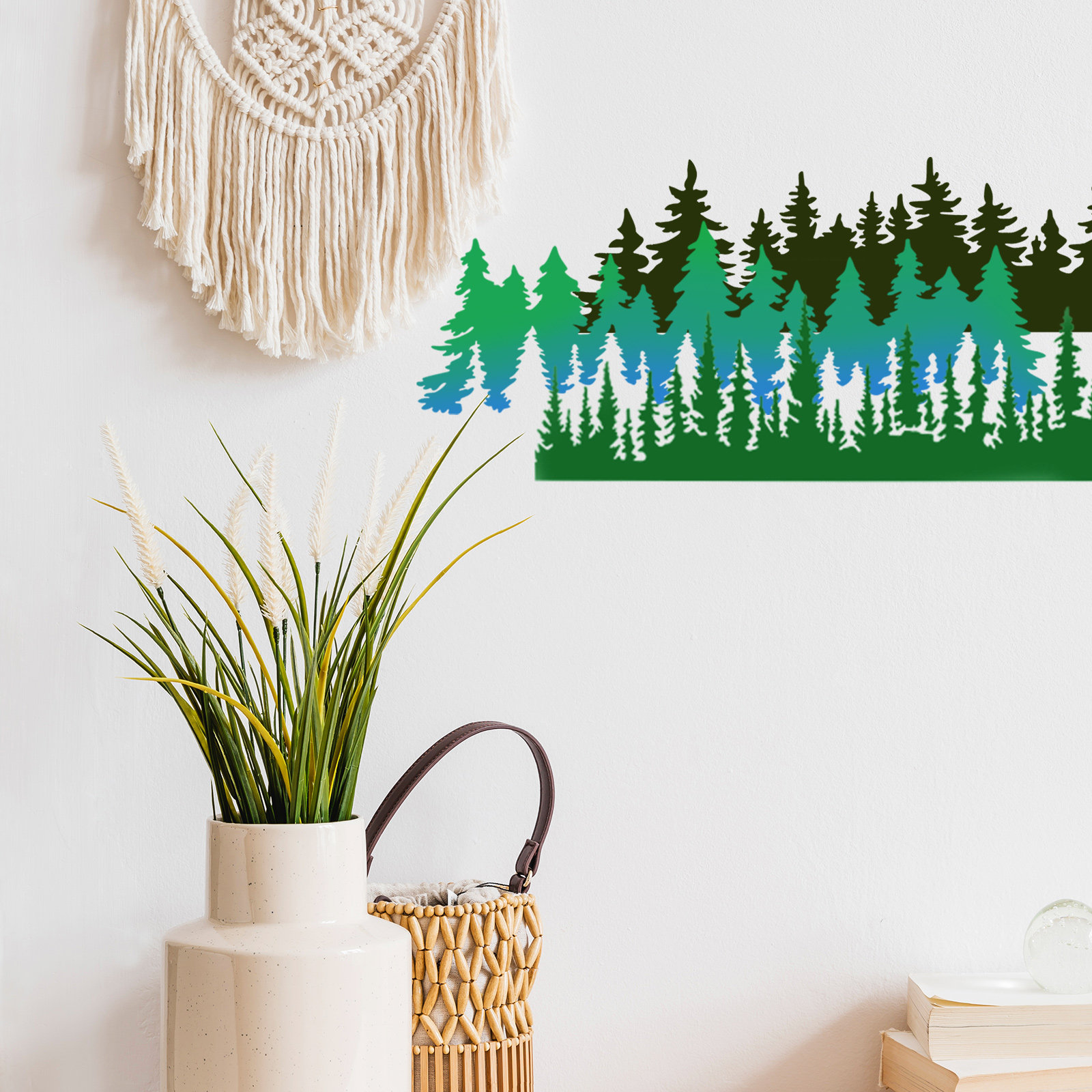 Art Craft Furniture - 10Pcs Tree Stencils Painting Templates Reusable
