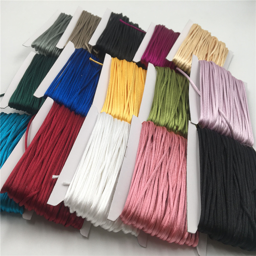 Macrame Cord Cotton - 2mm Braided Macrame Silk Macrame Cord