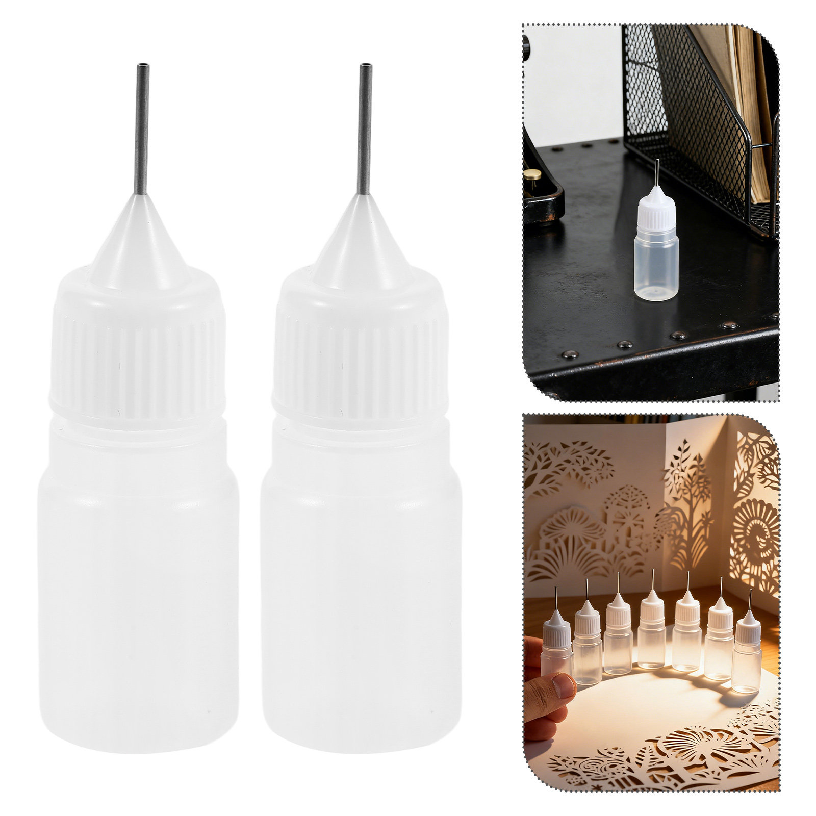 Art Quilling Craft - 50Pcs 5Ml Fine Tip Glue Applicator