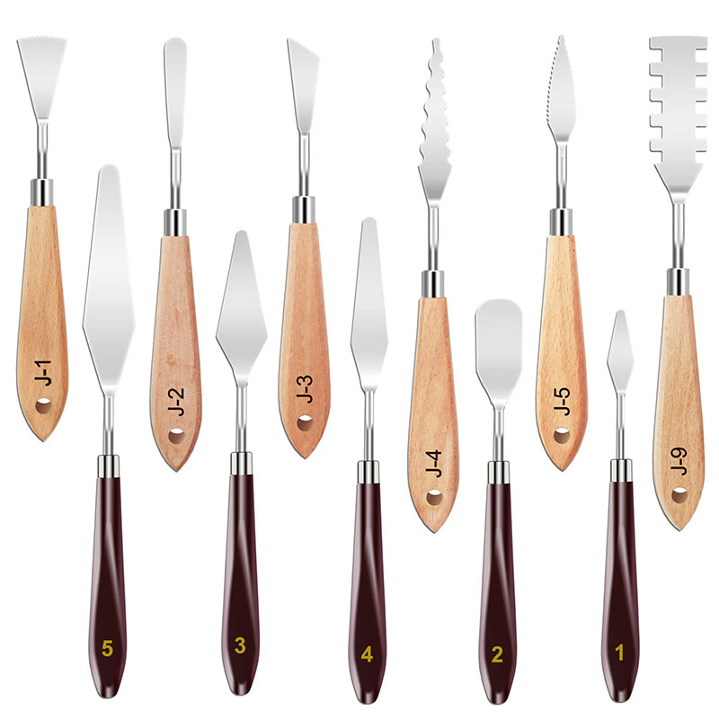 Painting Knife Palette - 11Pcs Painting Knives Set Stainless Steel