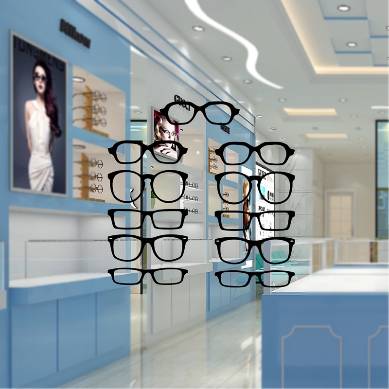 Art Craft Glasses - Glasses Hipster Strip Vinyl Wall Sticker
