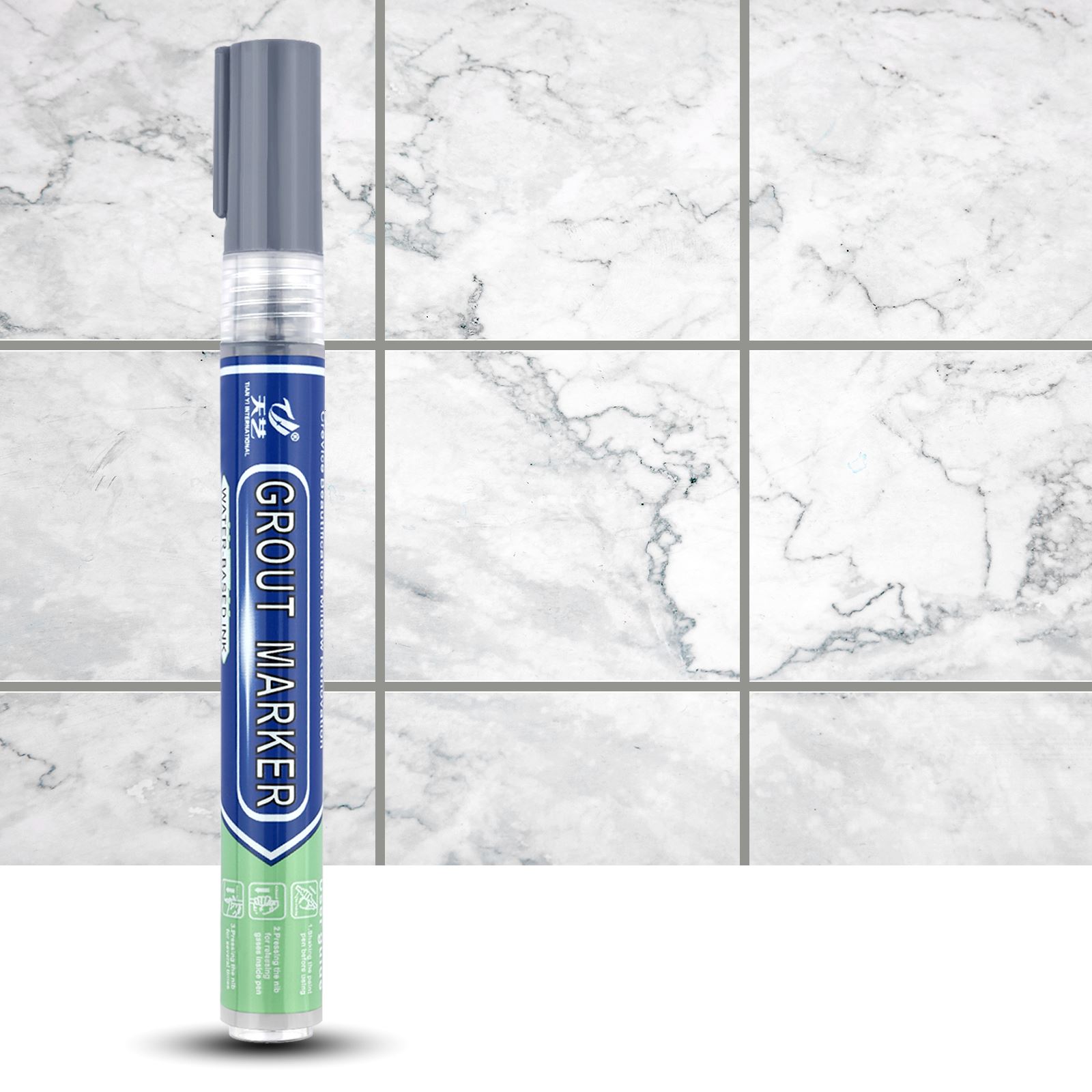 Mosaic Tile Supply - 12Color Waterproof White Wall Tile Marker