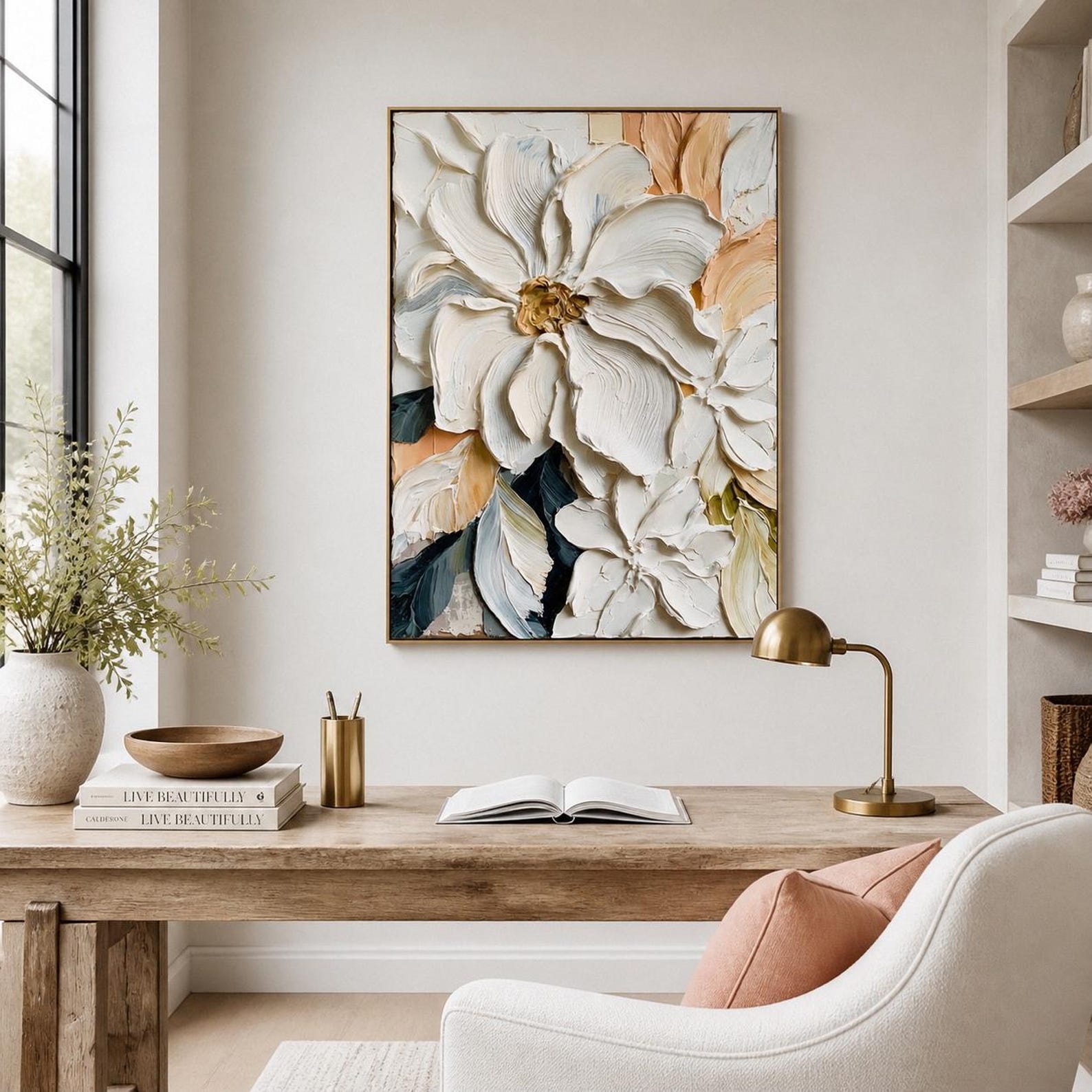 Painting Knife Palette - Mhemyo Large Abstract Hand Painted 3D