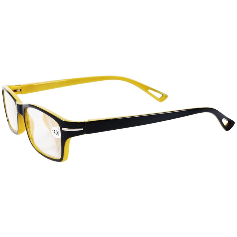 Art Craft Glasses - Retro PC Plastic Reading Glasses Yellow