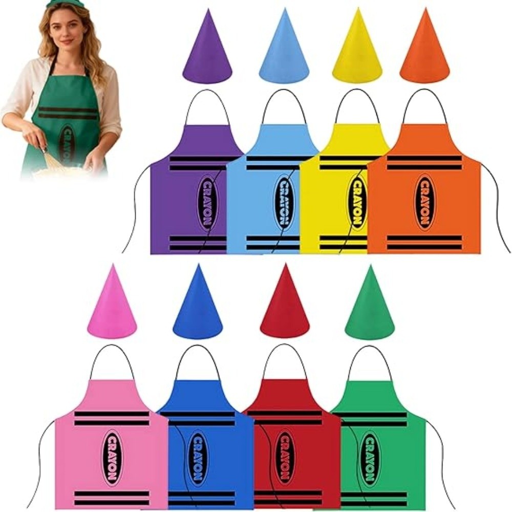 Art Craft Hat - Colorful Crayon Themed Gnome Set Fancy