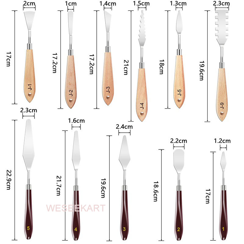 11Pcs Painting Knives Set Stai - Painting Knife Palette recension och pris