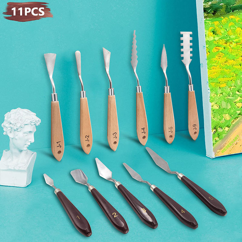 11Pcs Painting Knives Set Stai - Painting Knife Palette recension och pris