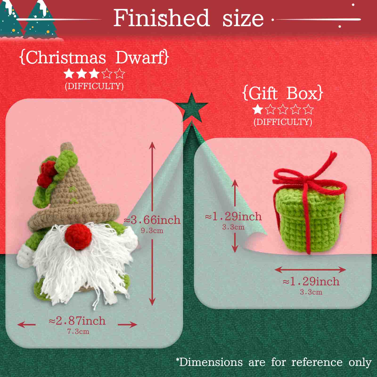 YAMAXIN 2PC Christmas Themed C - Art Craft Yarn recension och pris