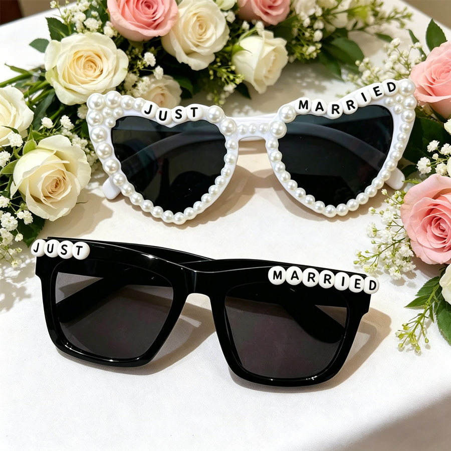 1/2 PCS Just Married Faux Pear - Art Craft Glasses recension och pris