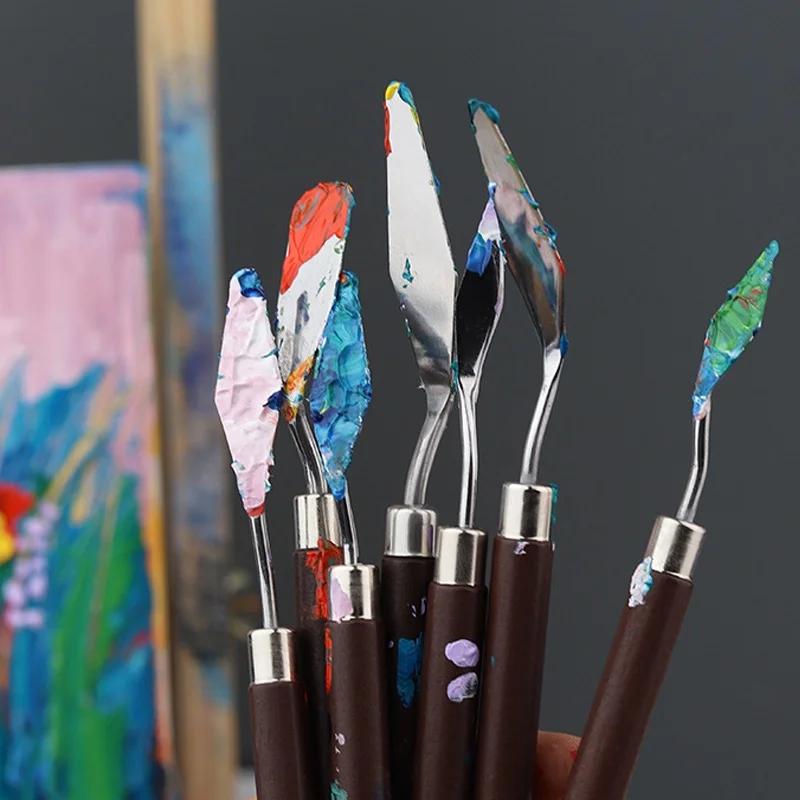 5/7 Pcs Set Art Oil Painting S - Painting Knife Palette recension och pris