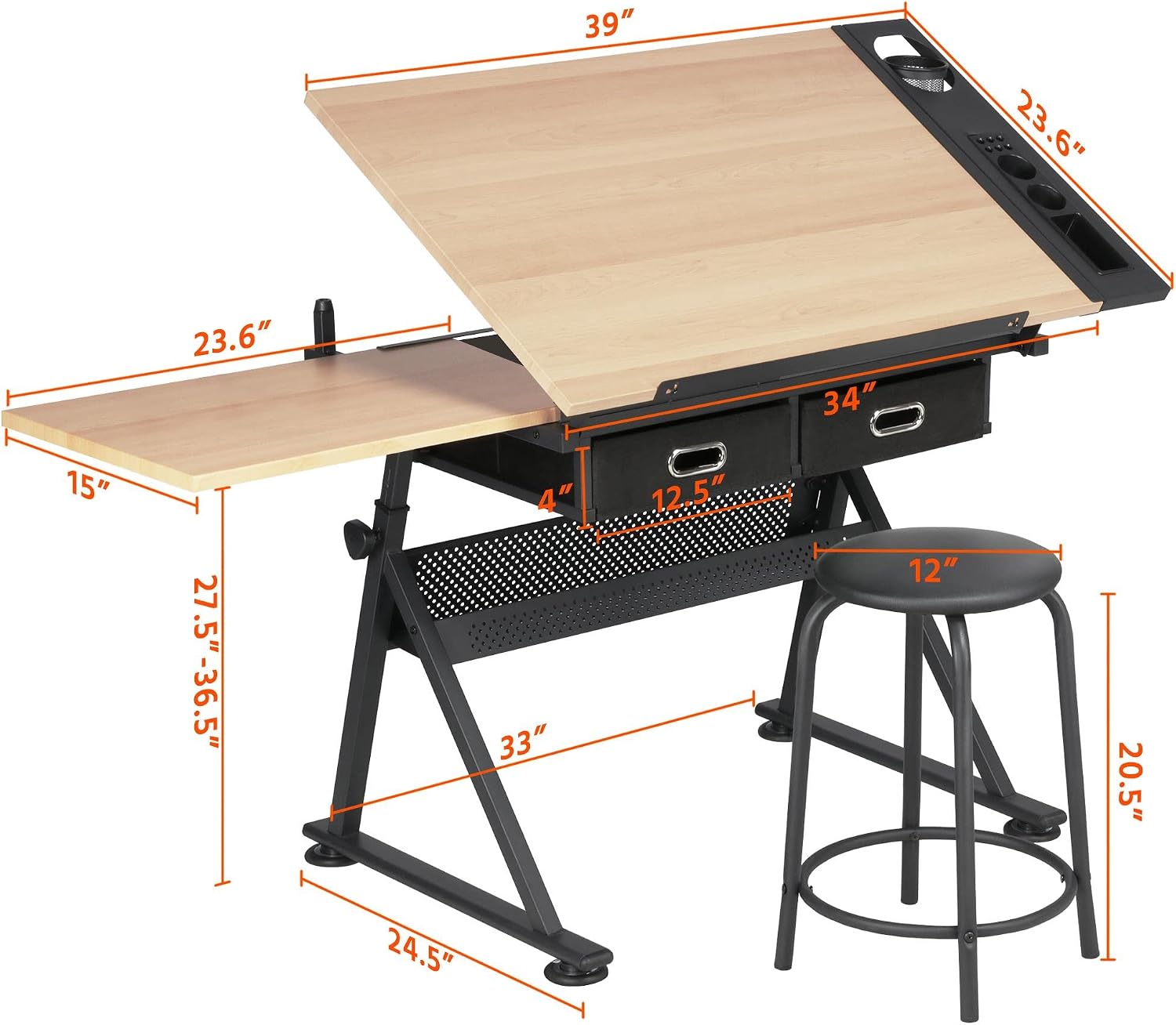 Adjustable Drafting Table Art  - Art Craft Usa recension och pris