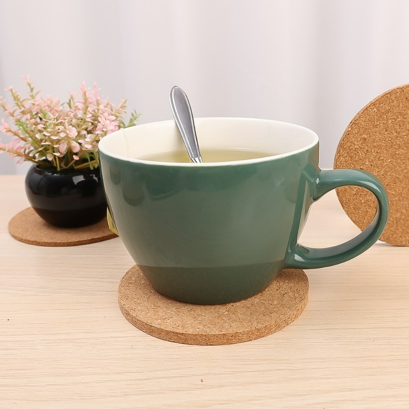 Natural Wooden Round Cork Coas - Art Craft Table recension och pris