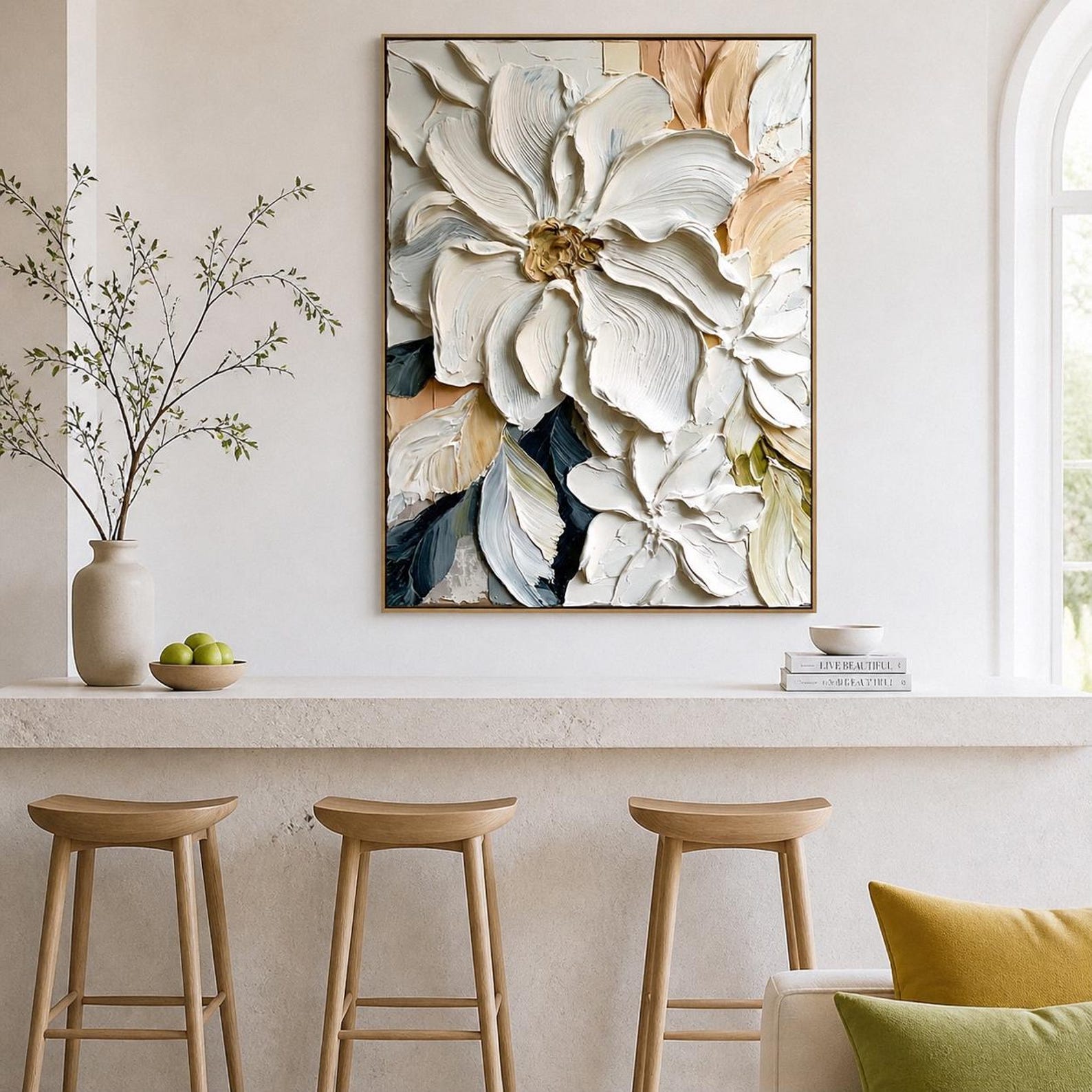 Mhemyo Large Abstract Hand Pai - Painting Knife Palette recension och pris