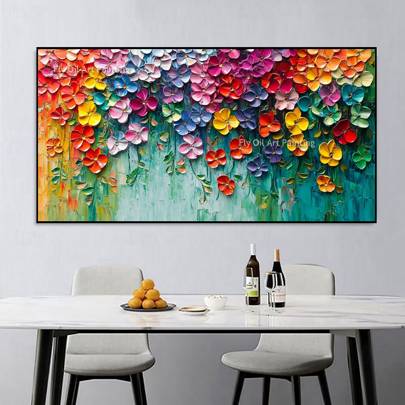 Vibrant Mixed Spring Floral Im - Painting Knife Palette recension och pris