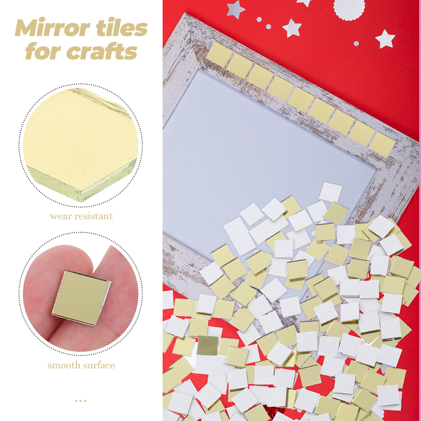 300Pcs Glass Mosaic Tiles Crys - Mosaic Tile Supply recension och pris