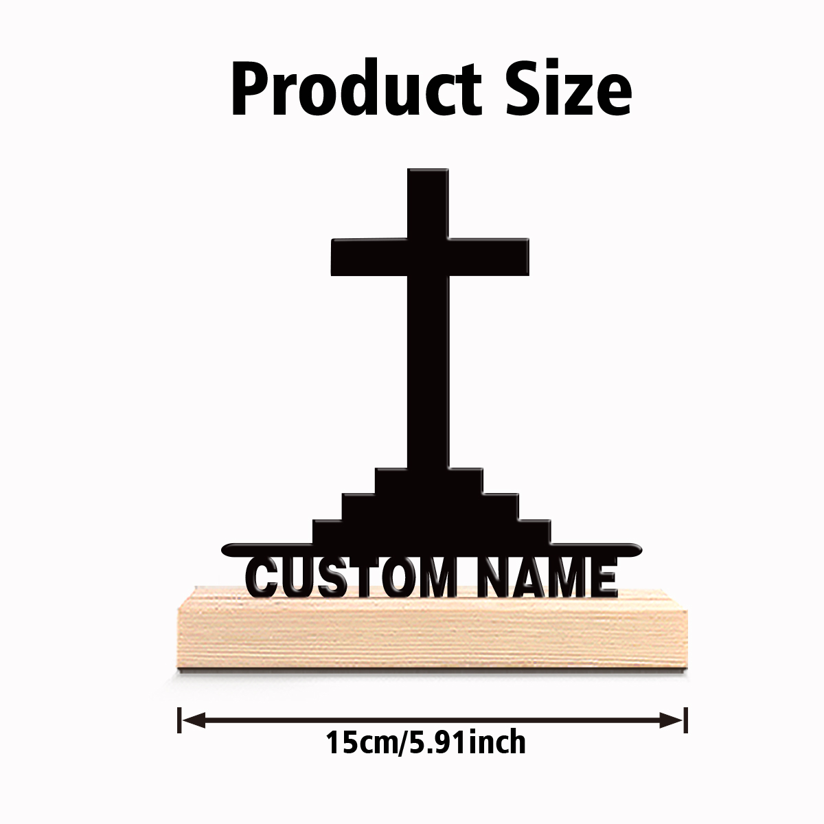 1pc Simple Holy Cross Custom T - Art Craft Table recension och pris