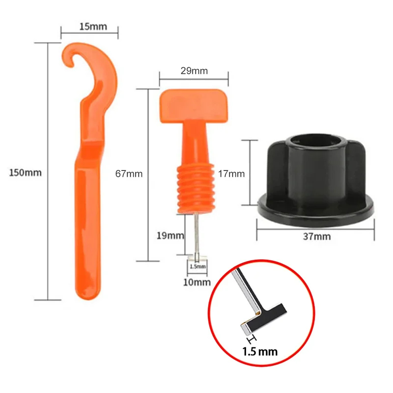 51-204Pcs Floor Tile Leveling  - Mosaic Tile Supply recension och pris