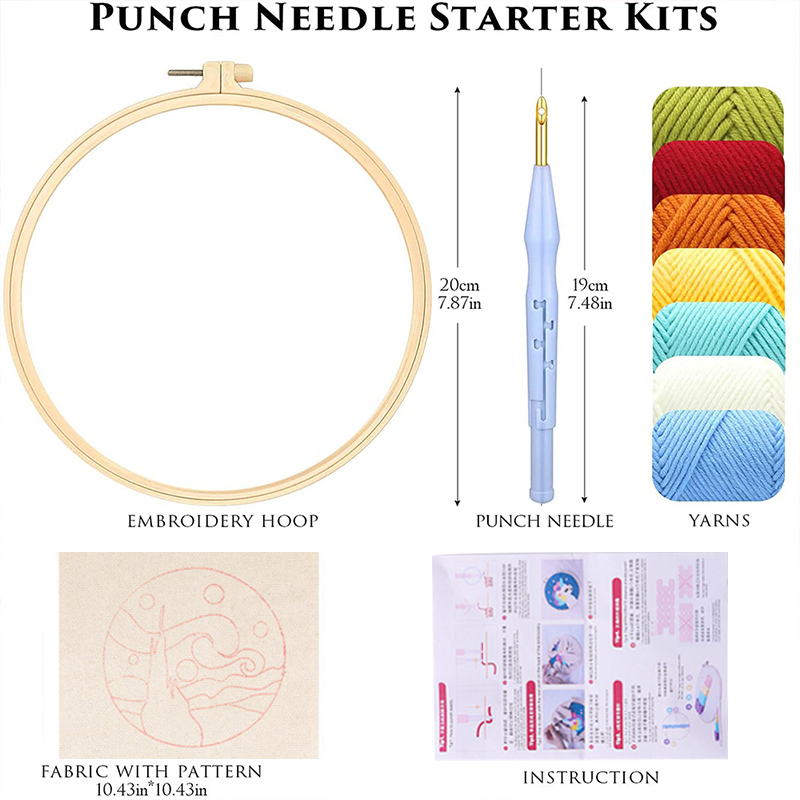 Punch Needle Embroidery Kit fo - Art Craft Yarn recension och pris