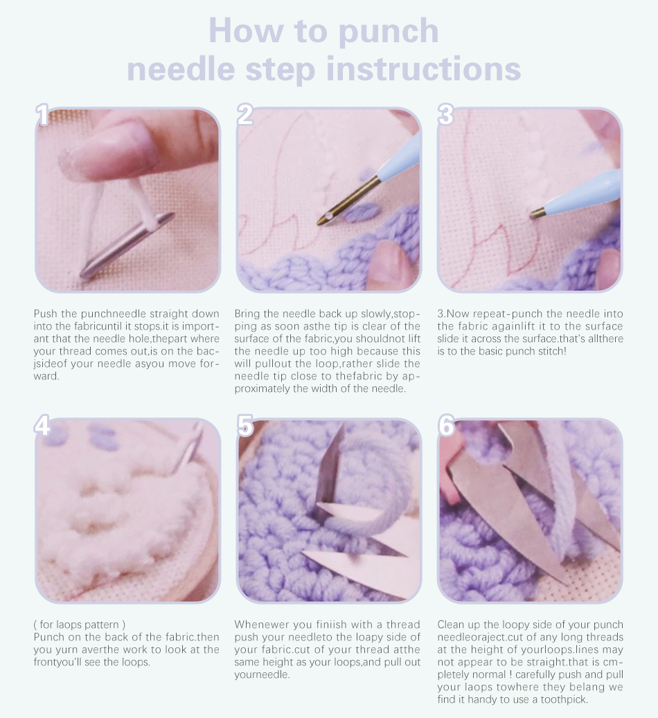 Punch Needle Embroidery Kit fo - Art Craft Yarn recension och pris