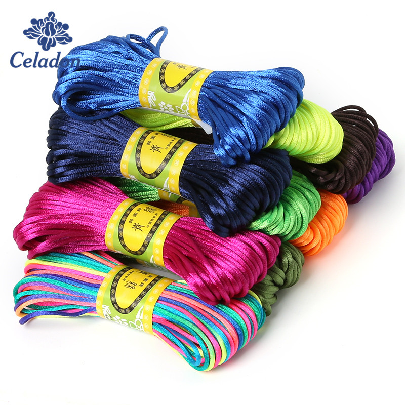 2mm 20meter Soft Satin Rattail - Macrame Cord Cotton recension och pris