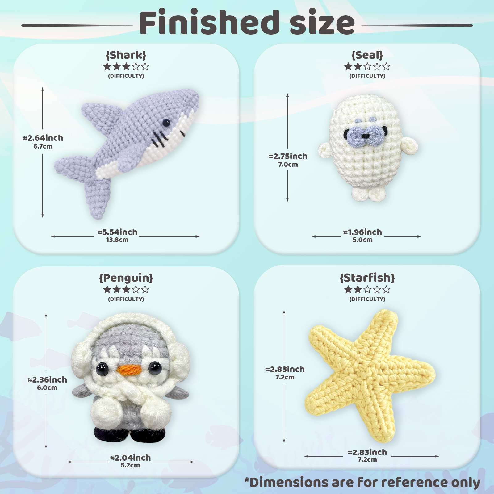 YAMAXIN 4PCS DIY Crochet Kit f - Art Craft Yarn recension och pris