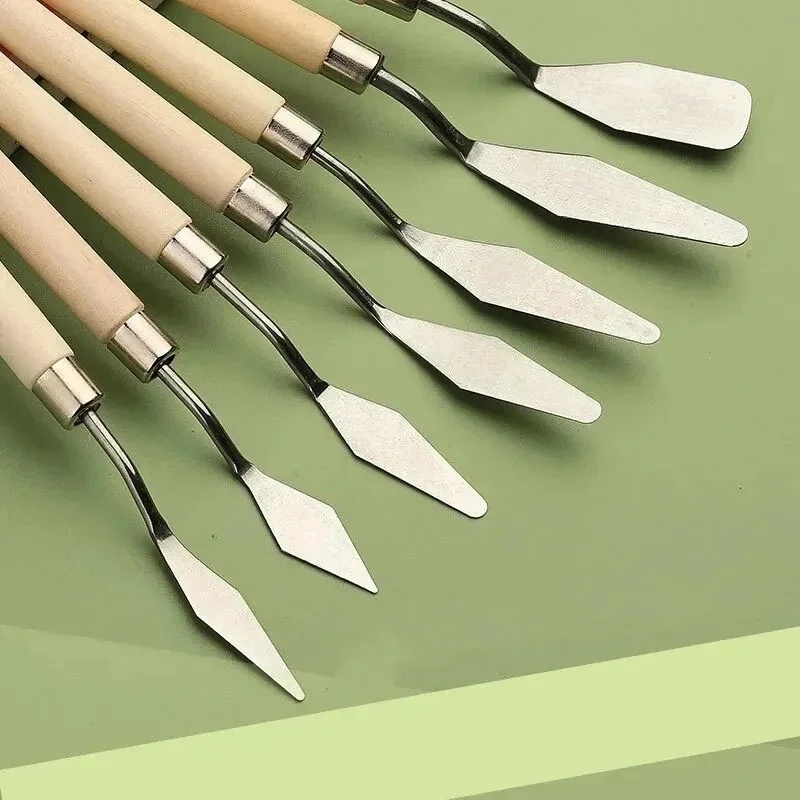 1/2set Stainless Steel Oil Pai - Painting Knife Palette recension och pris