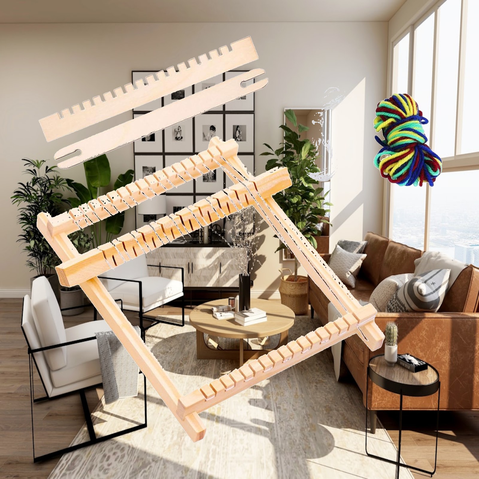Wooden Weaving Looms Kit DIY C - Art Craft Hat recension och pris