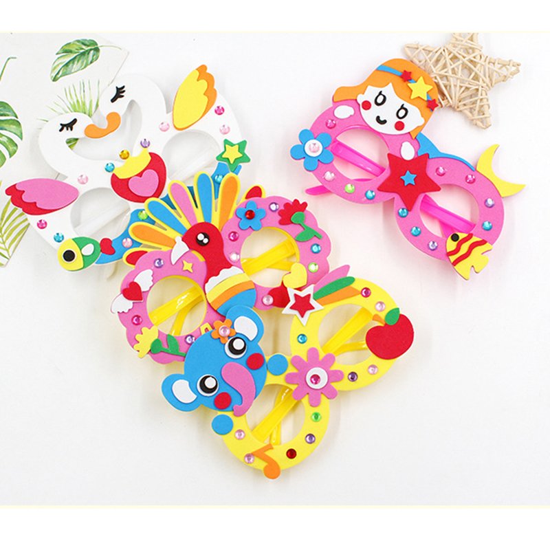 2/6/12 Sets Cartoon EVA Diamon - Art Craft Glasses recension och pris