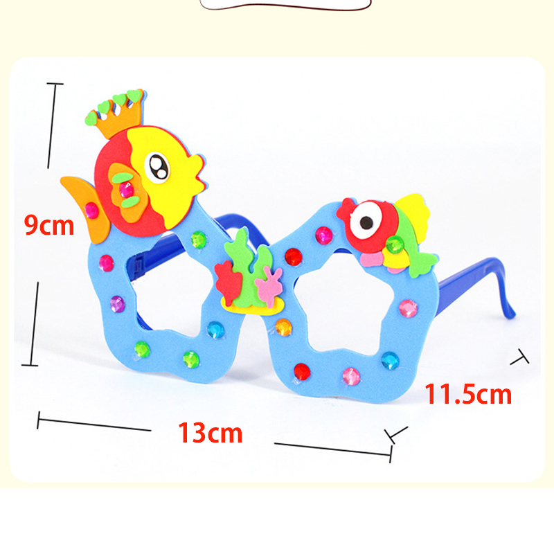 2/6/12 Sets Cartoon EVA Diamon - Art Craft Glasses recension och pris