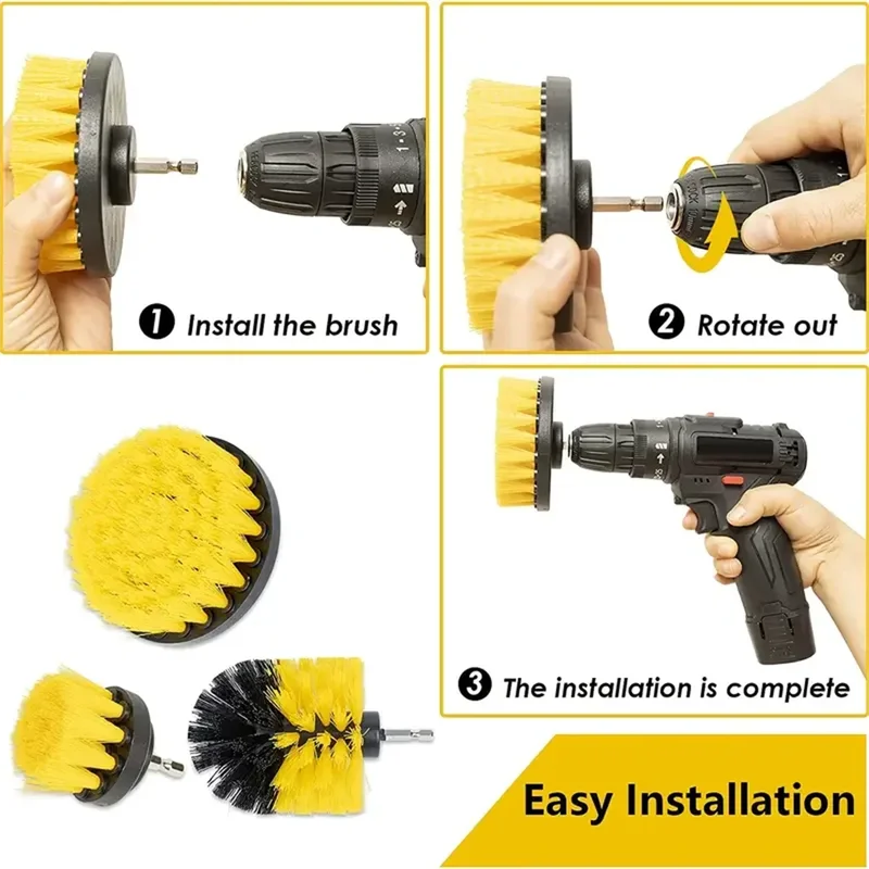 3 pcs/set drill brush set powe - Mosaic Tile Supply recension och pris