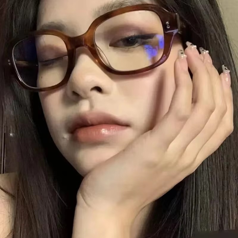 Y2K Women Retro Oval Square Gl - Art Craft Glasses recension och pris