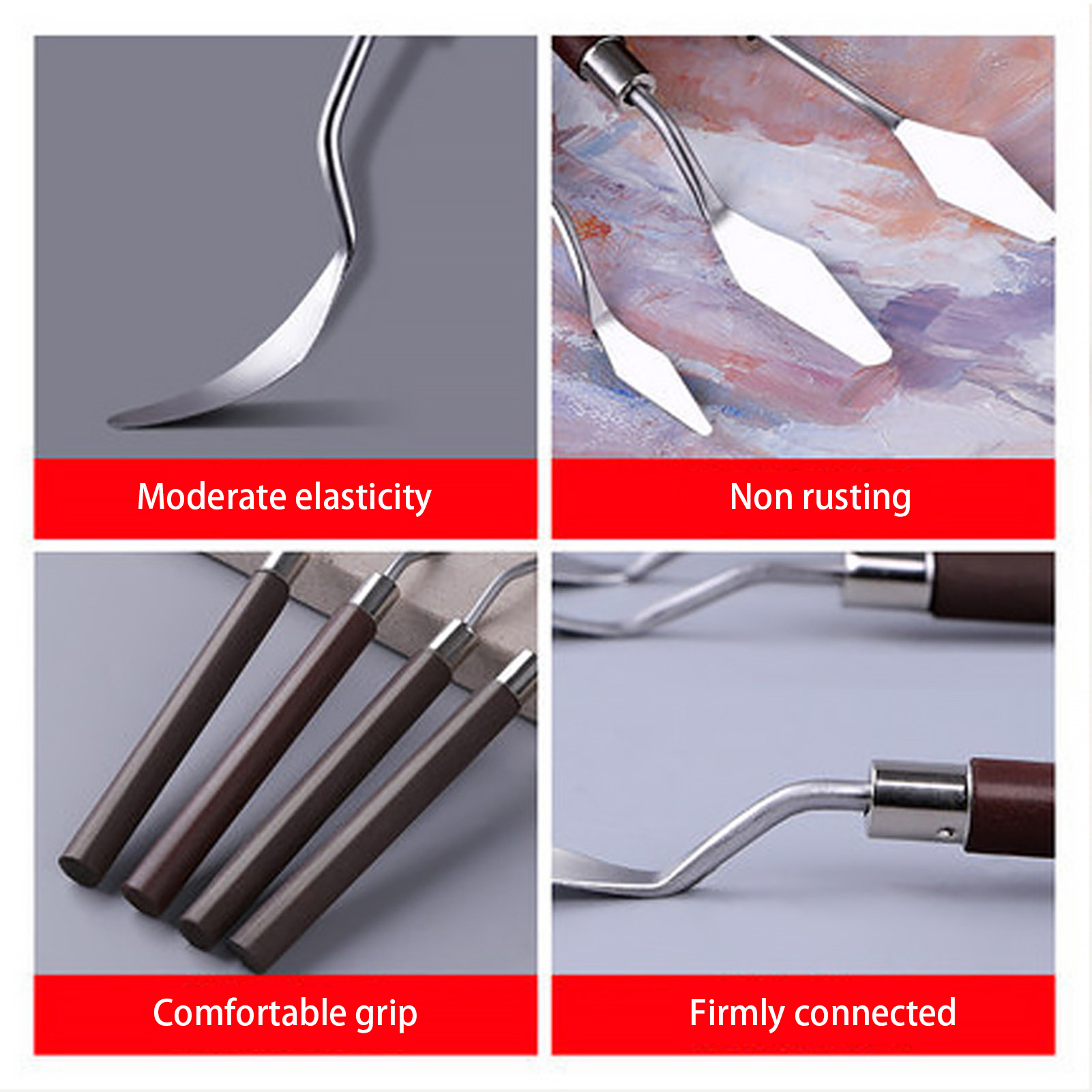 5pcs Art Oil Painting Scraper  - Painting Knife Palette recension och pris
