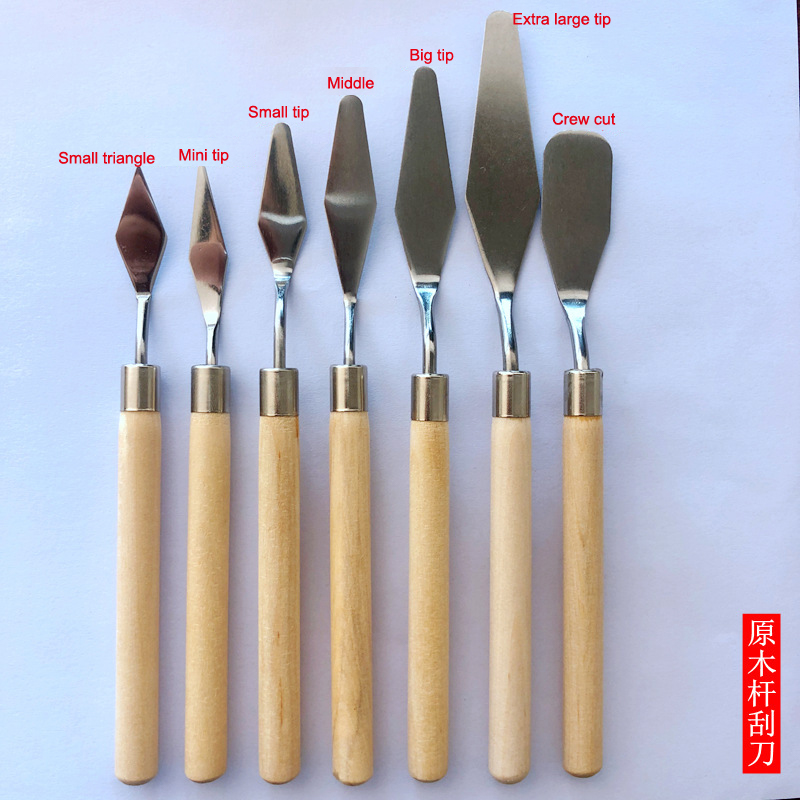 ★▲7Pcs/Set Stainless Steel Oil - Painting Knife Palette recension och pris