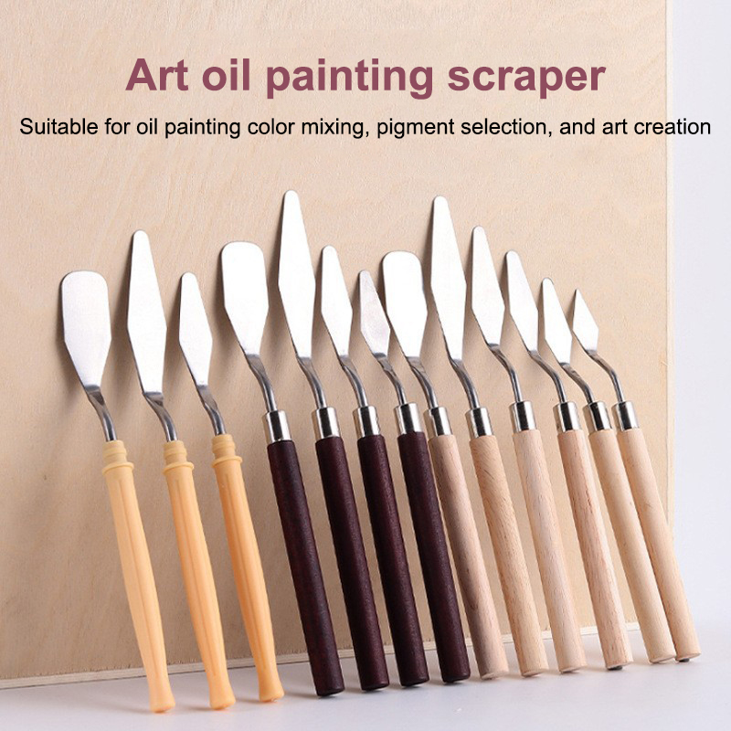 ★▲7Pcs/Set Stainless Steel Oil - Painting Knife Palette recension och pris