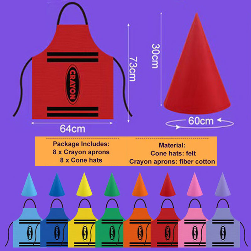 Colorful Crayon Themed Gnome S - Art Craft Hat recension och pris