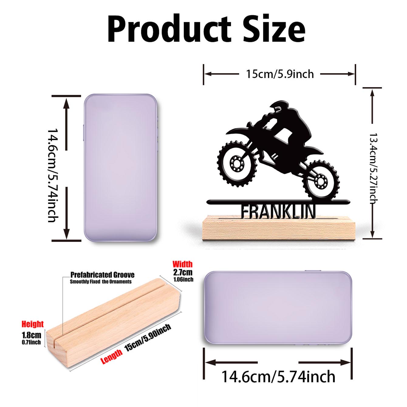 1pc Abstract Motorbike jumping - Art Craft Usa recension och pris