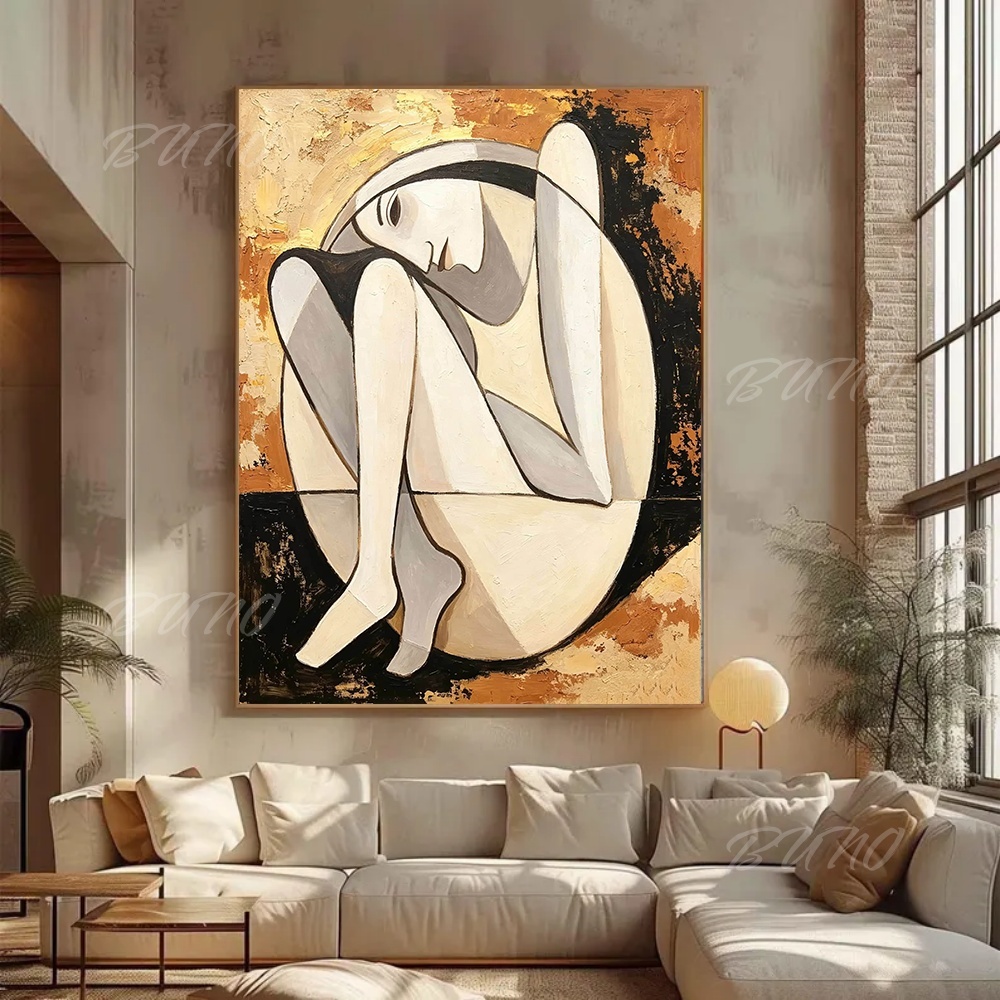 100% Hand-painted Abstract Oil - Painting Knife Palette recension och pris