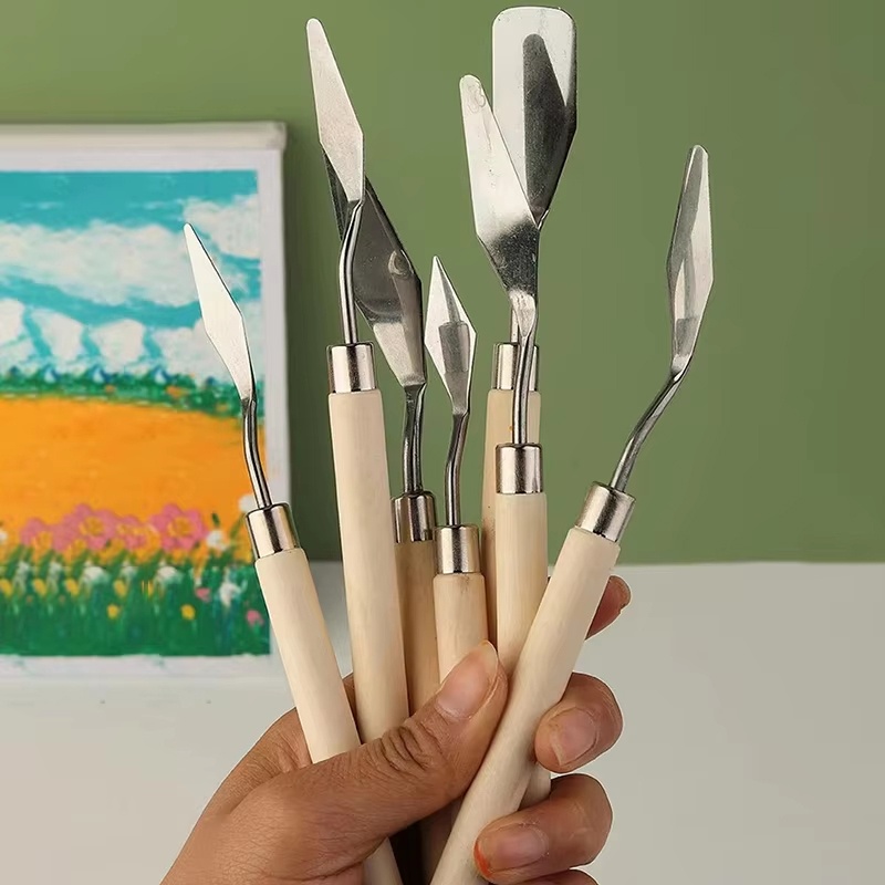 7Pcs Stainless Steel Palette K - Painting Knife Palette recension och pris