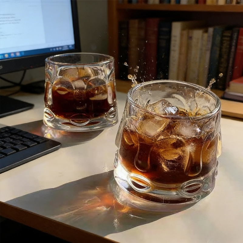 Creative Rotating Whiskey Glas - Art Craft Glasses recension och pris