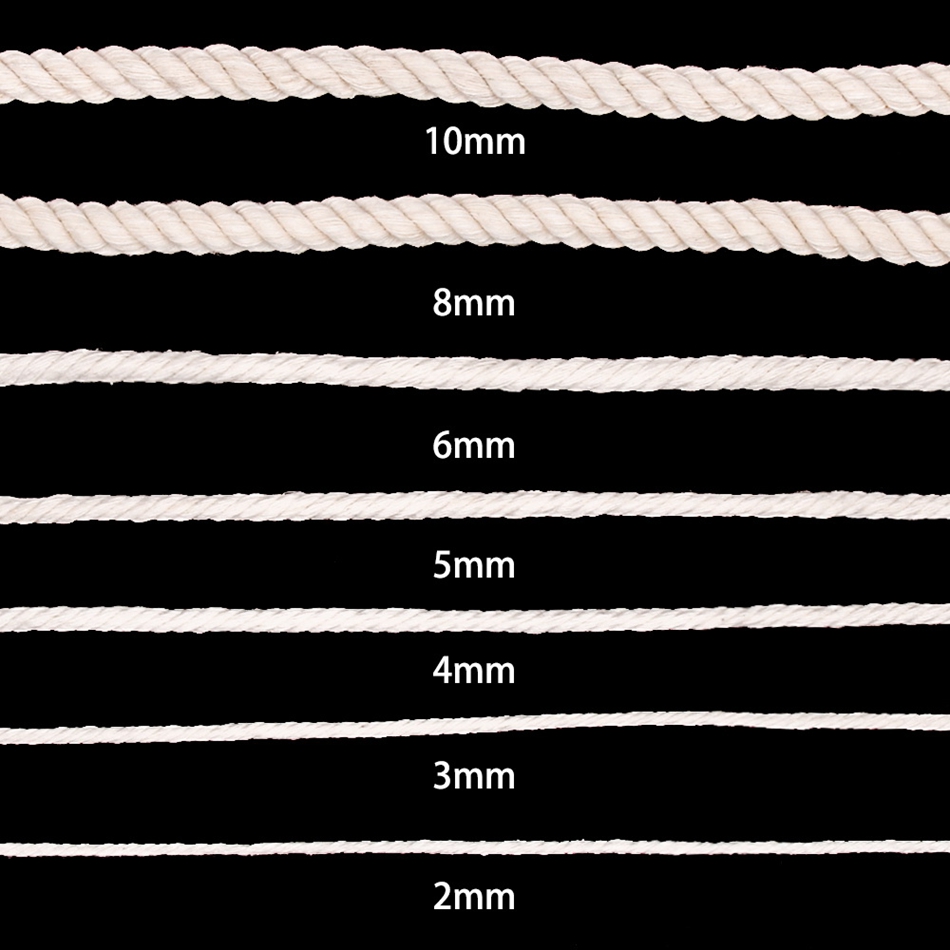 1mm-10mm 100% Cotton Macrame C - Macrame Cord Cotton recension och pris