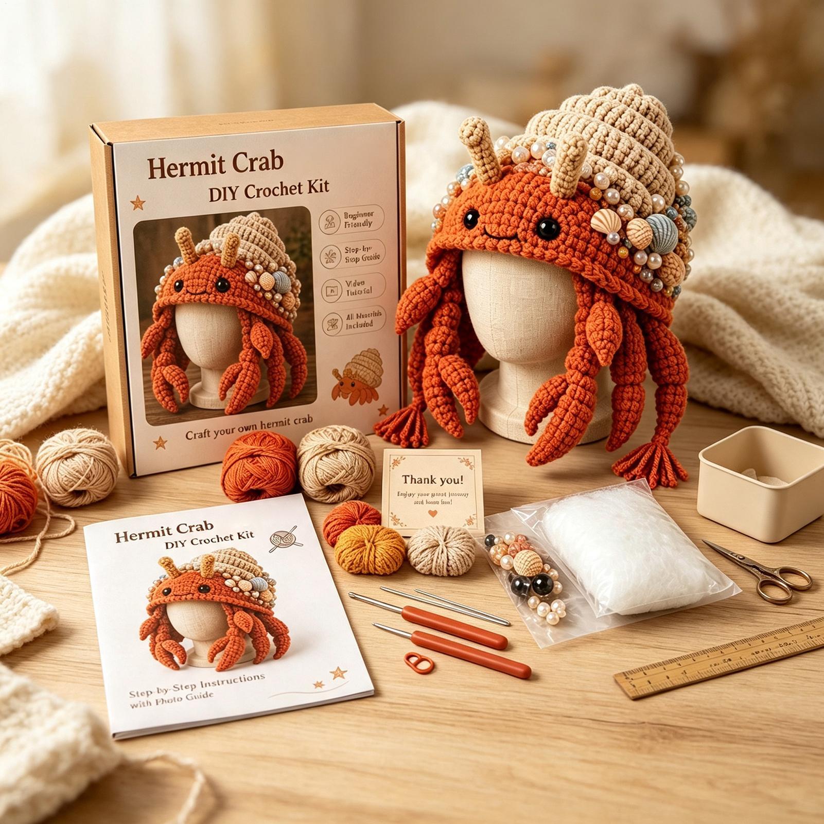 Hat Crochet Kit Handmade Sea A - Art Craft Hat recension och pris