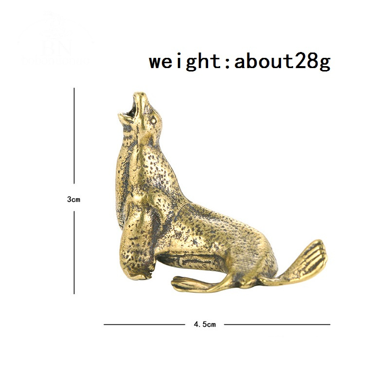 Metal Brass Sea Lion Animal Fi - Art Craft Table recension och pris