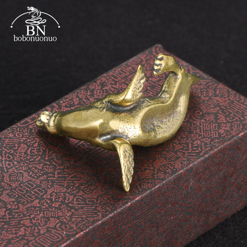 Metal Brass Sea Lion Animal Fi - Art Craft Table recension och pris