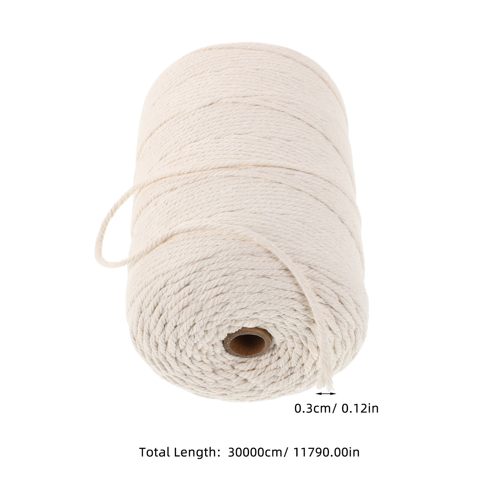 1 Roll Thick Soft Cotton Rope  - Macrame Cord Cotton recension och pris