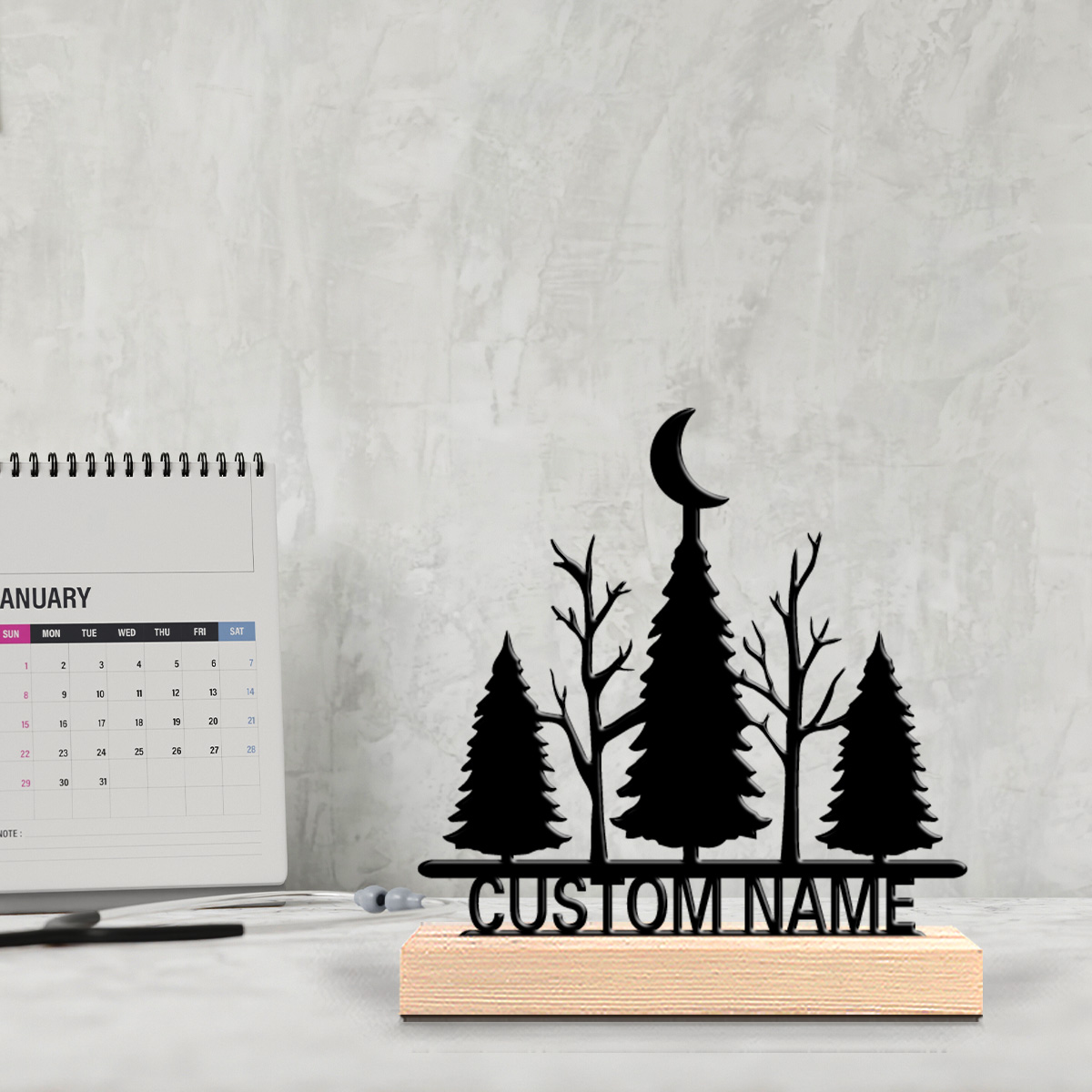 1pc Minimalist moon tree Custo - Art Craft Table recension och pris
