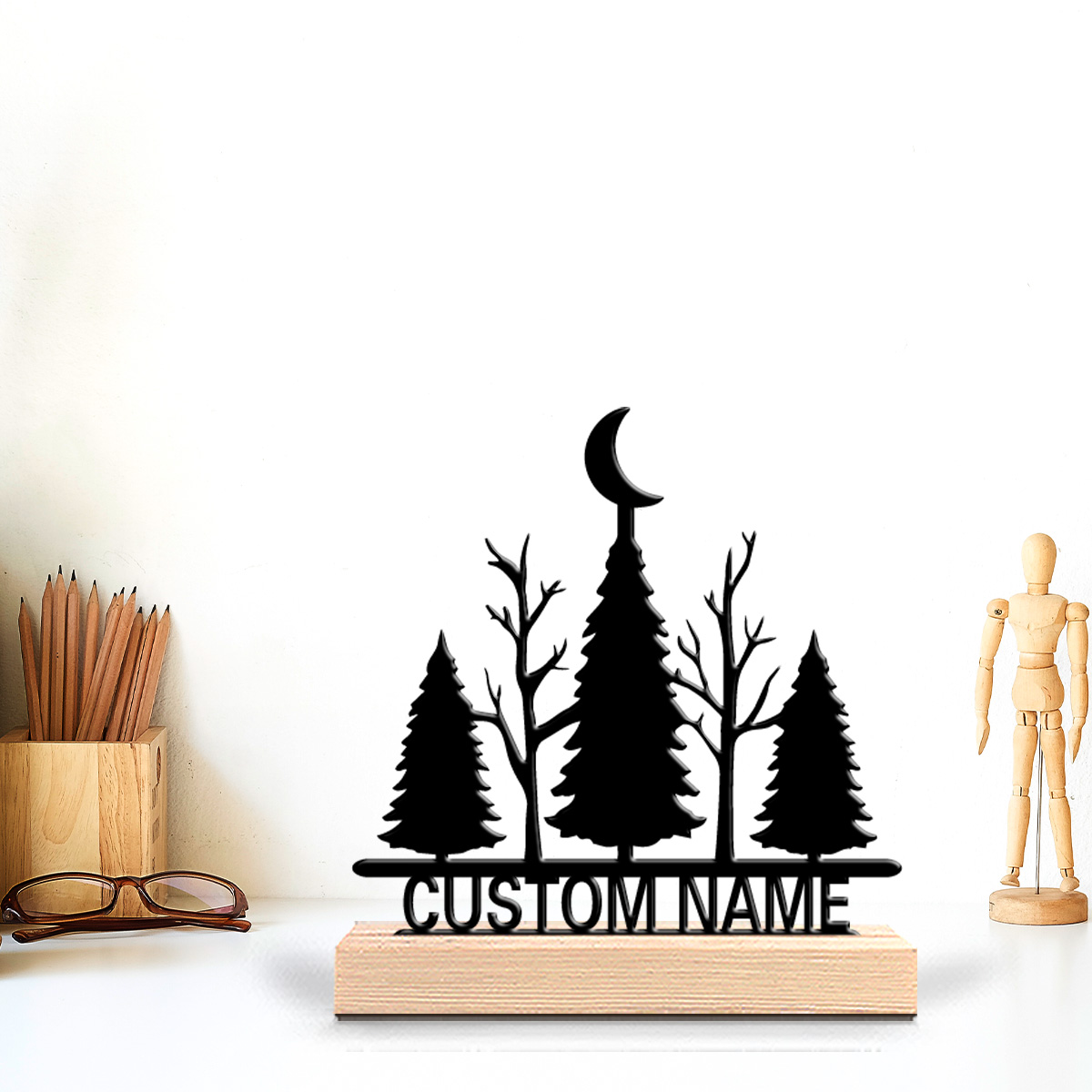 1pc Minimalist moon tree Custo - Art Craft Table recension och pris