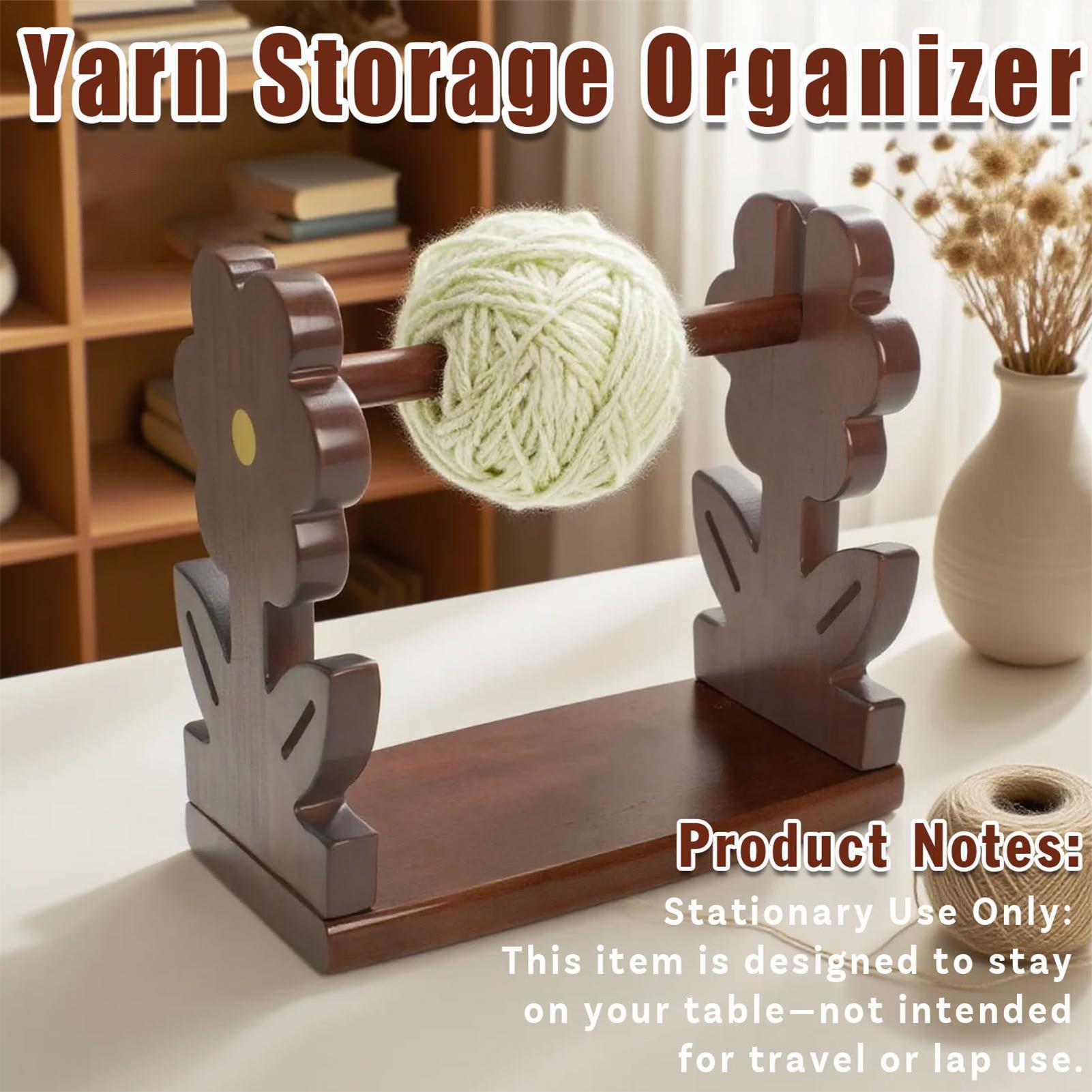 Crochet Yarn Holder Wooden Yar - Art Craft Yarn recension och pris
