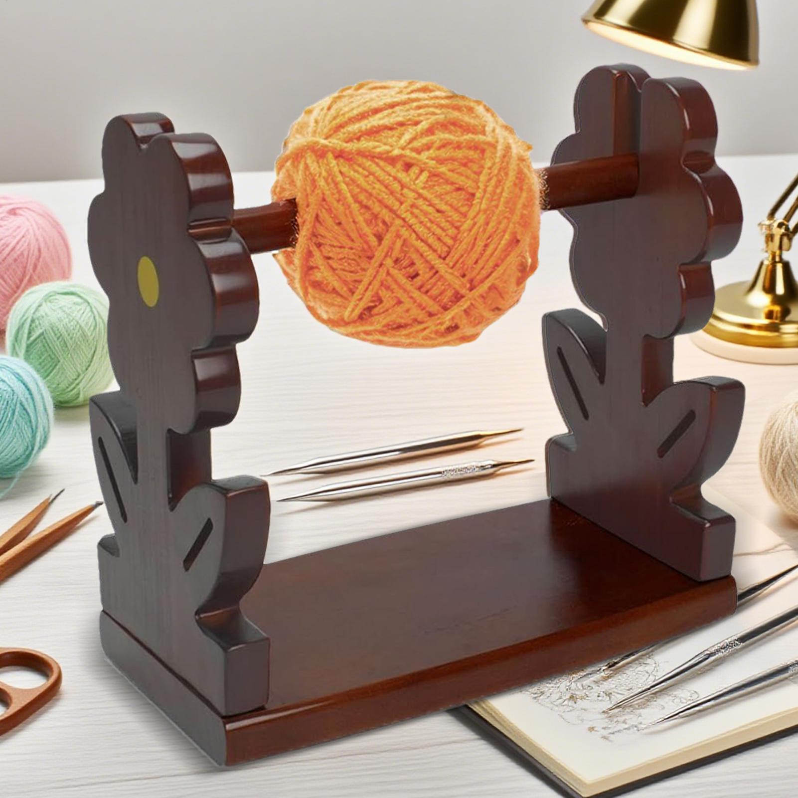 Crochet Yarn Holder Wooden Yar - Art Craft Yarn recension och pris