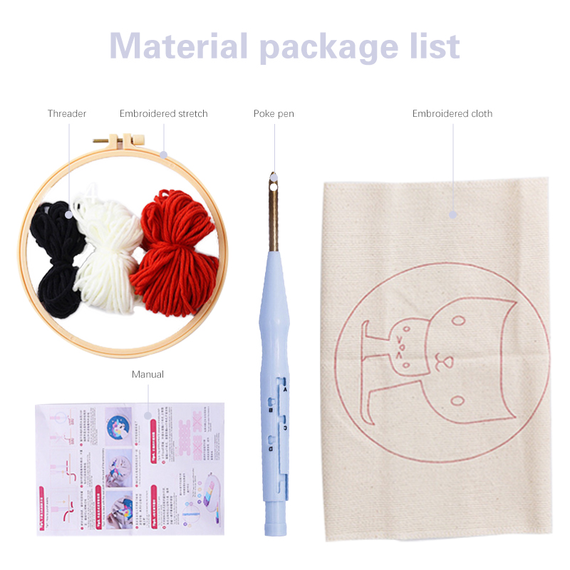 Diy Punch Needle Embroidery St - Art Craft Yarn recension och pris